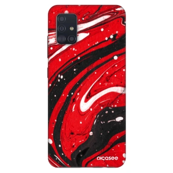 Szilikon tok erre a típusra Samsung Galaxy A51 A515F - Red black