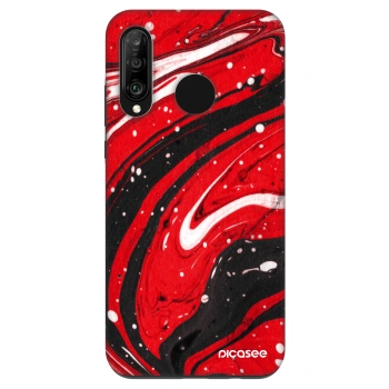 Szilikon tok erre a típusra Huawei P30 Lite - Red black