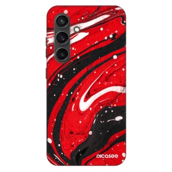 Szilikon tok erre a típusra Samsung Galaxy S24+ S926B 5G - Red black