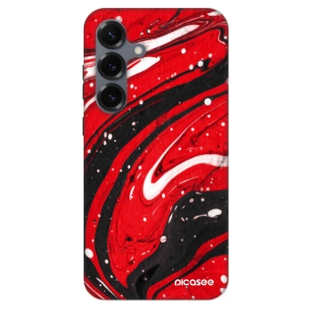 Szilikon tok erre a típusra Samsung Galaxy S25 5G - Red black