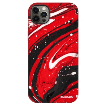 Szilikon tok erre a típusra Apple iPhone 12 Pro Max - Red black