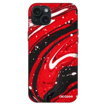 Szilikon tok erre a típusra Apple iPhone 15 Plus - Red black