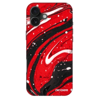 Szilikon tok erre a típusra Apple iPhone 16 Plus - Red black