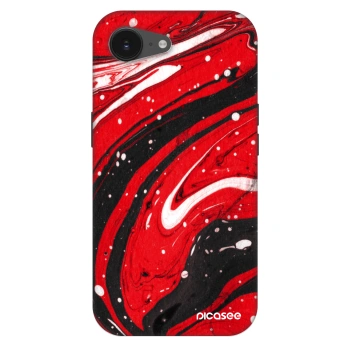 Szilikon tok erre a típusra Apple iPhone 16e - Red black