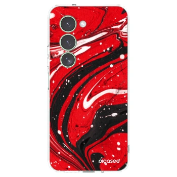 Picasee átlátszó szilikon tok az alábbi mobiltelefonokra Xiaomi Redmi 15 5G - Red black
