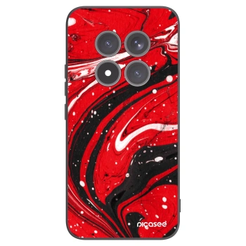 Picasee fekete szilikon tok az alábbi mobiltelefonokra Xiaomi Redmi Note 15 Pro+ - Red black