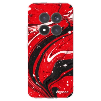 Picasee átlátszó szilikon tok az alábbi mobiltelefonokra Xiaomi Redmi Note 15 Pro+ - Red black