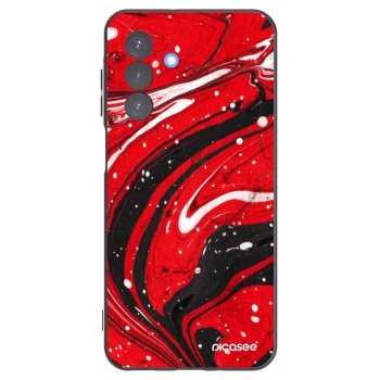 Picasee fekete szilikon tok az alábbi mobiltelefonokra Samsung Galaxy A17 5G - Red black