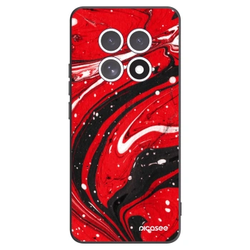 Picasee fekete szilikon tok az alábbi mobiltelefonokra Xiaomi Redmi Note 15 - Red black