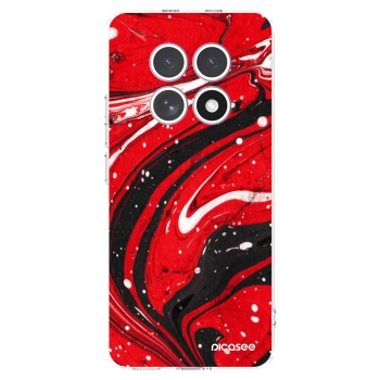 Picasee átlátszó szilikon tok az alábbi mobiltelefonokra Xiaomi Redmi Note 15 - Red black