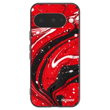 Picasee fekete szilikon tok az alábbi mobiltelefonokra Google Pixel 10 - Red black