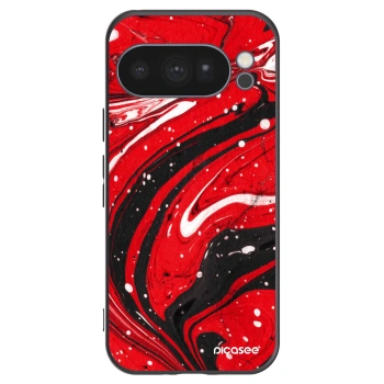 Picasee fekete szilikon tok az alábbi mobiltelefonokra Google Pixel 10 Pro - Red black