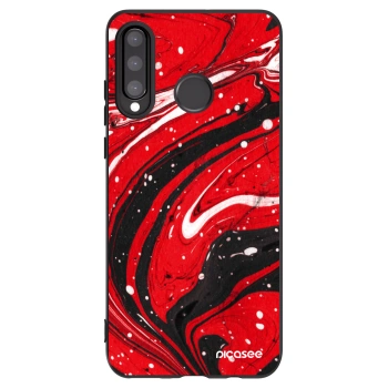 Picasee fekete szilikon tok az alábbi mobiltelefonokra Huawei P30 Lite - Red black