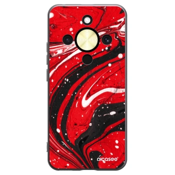 Picasee fekete szilikon tok az alábbi mobiltelefonokra Honor Magic8 Lite 5G - Red black