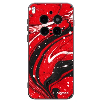 Picasee fekete szilikon tok az alábbi mobiltelefonokra Vivo X300 Pro - Red black