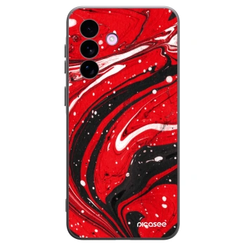 Picasee fekete szilikon tok az alábbi mobiltelefonokra Samsung Galaxy A57 5G - Red black