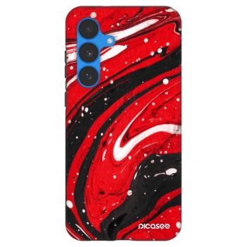 Picasee Fashion Case Samsung Galaxy S25 FE 5G - Red black