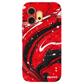 Picasee fekete szilikon tok az alábbi mobiltelefonokra Honor 600 - Red black
