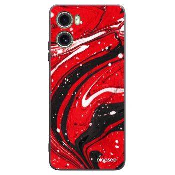 Picasee fekete szilikon tok az alábbi mobiltelefonokra Motorola Moto G06 - Red black