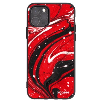Picasee fekete szilikon tok az alábbi mobiltelefonokra Apple iPhone 11 Pro - Red black