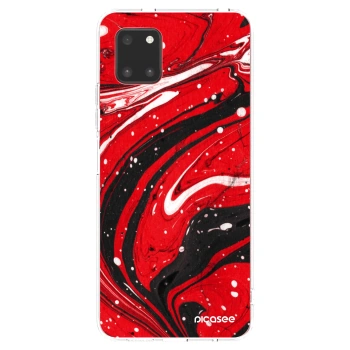 Picasee átlátszó szilikon tok az alábbi mobiltelefonokra Samsung Galaxy Note 10 Lite N770F - Red black