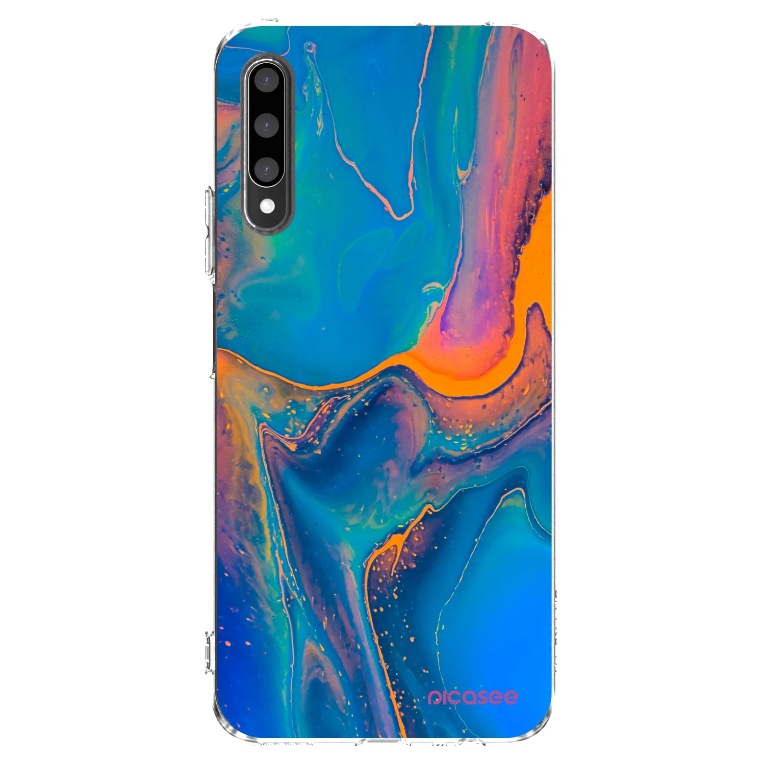 Picasee átlátszó szilikon tok az alábbi mobiltelefonokra Honor 9X Pro - Rainbow