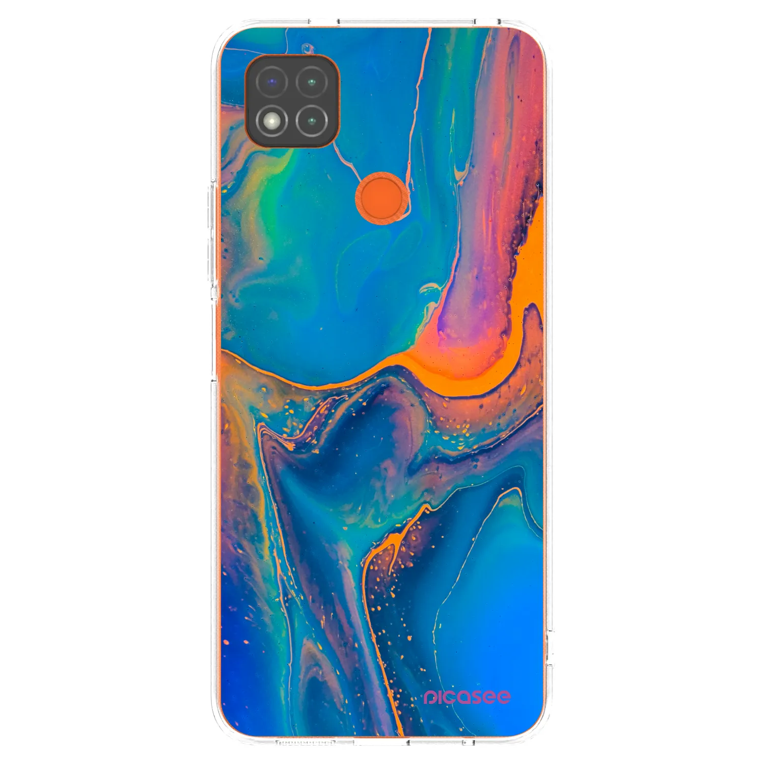 Picasee átlátszó szilikon tok az alábbi mobiltelefonokra Xiaomi Redmi 9C - Rainbow