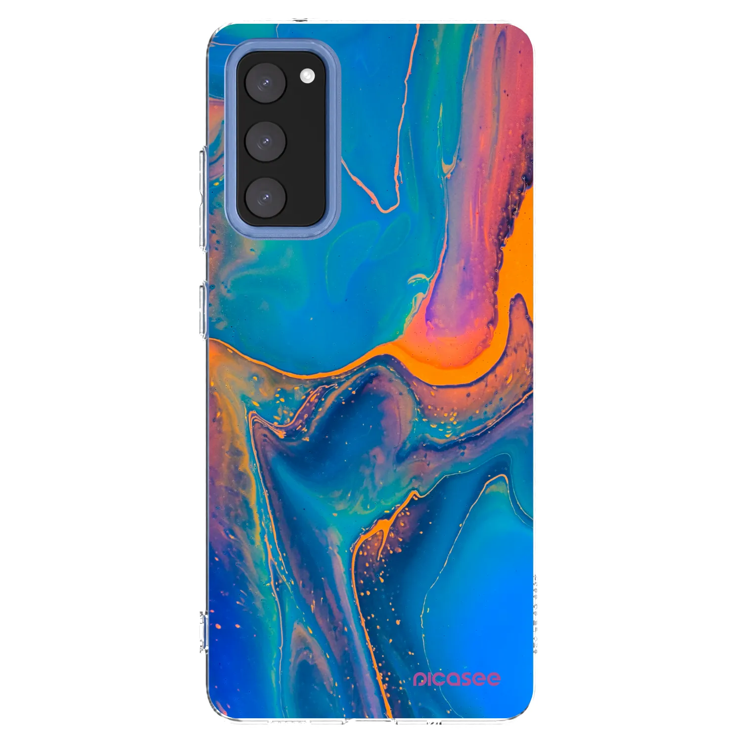 Picasee átlátszó szilikon tok az alábbi mobiltelefonokra Samsung Galaxy S20 FE - Rainbow