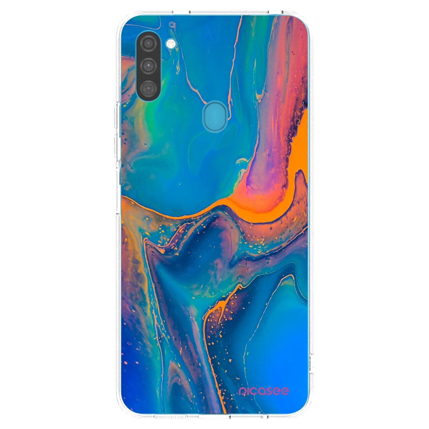 Picasee átlátszó szilikon tok az alábbi mobiltelefonokra Samsung Galaxy M11 - Rainbow