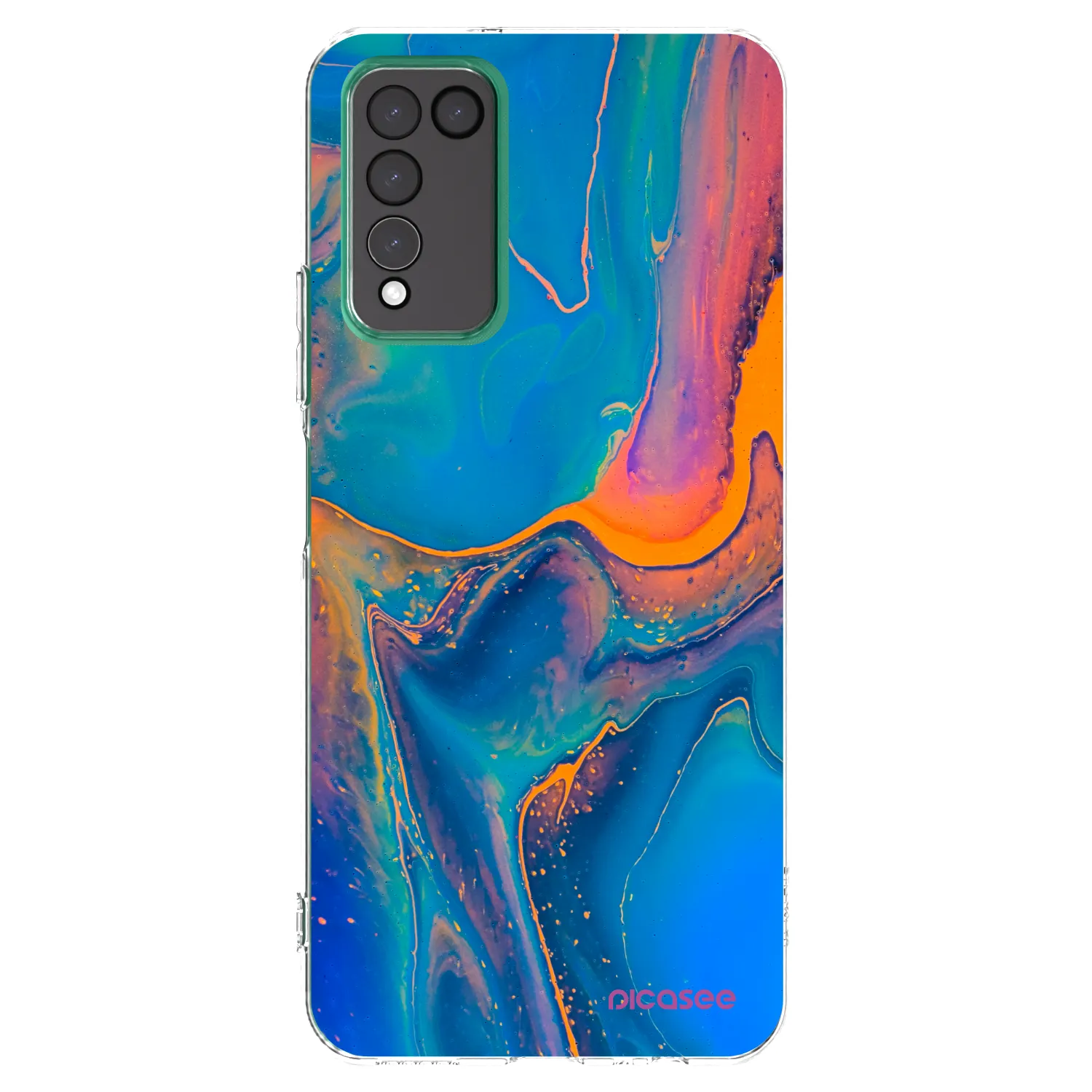 Picasee átlátszó szilikon tok az alábbi mobiltelefonokra Honor 10X Lite - Rainbow