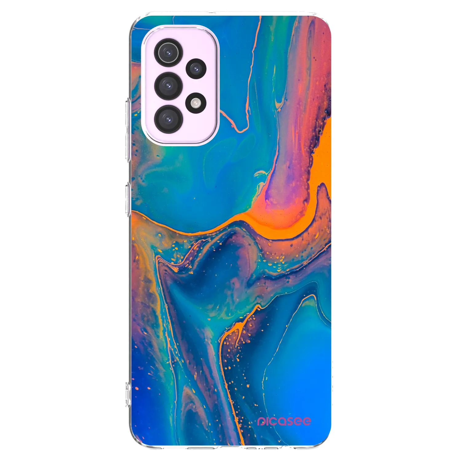 Picasee átlátszó szilikon tok az alábbi mobiltelefonokra Samsung Galaxy A32 5G A326B - Rainbow