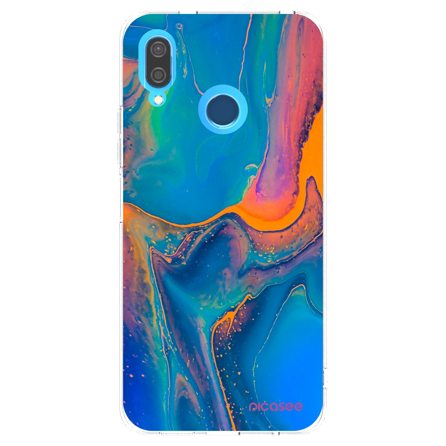 Picasee átlátszó szilikon tok az alábbi mobiltelefonokra Huawei P20 Lite - Rainbow