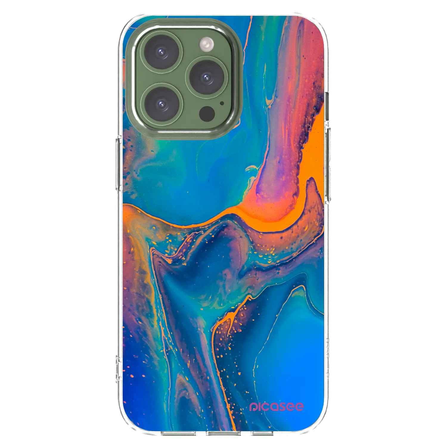 Picasee átlátszó szilikon tok az alábbi mobiltelefonokra Apple iPhone 13 Pro - Rainbow