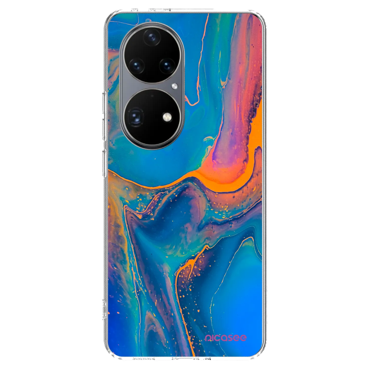 Picasee átlátszó szilikon tok az alábbi mobiltelefonokra Huawei P50 - Rainbow