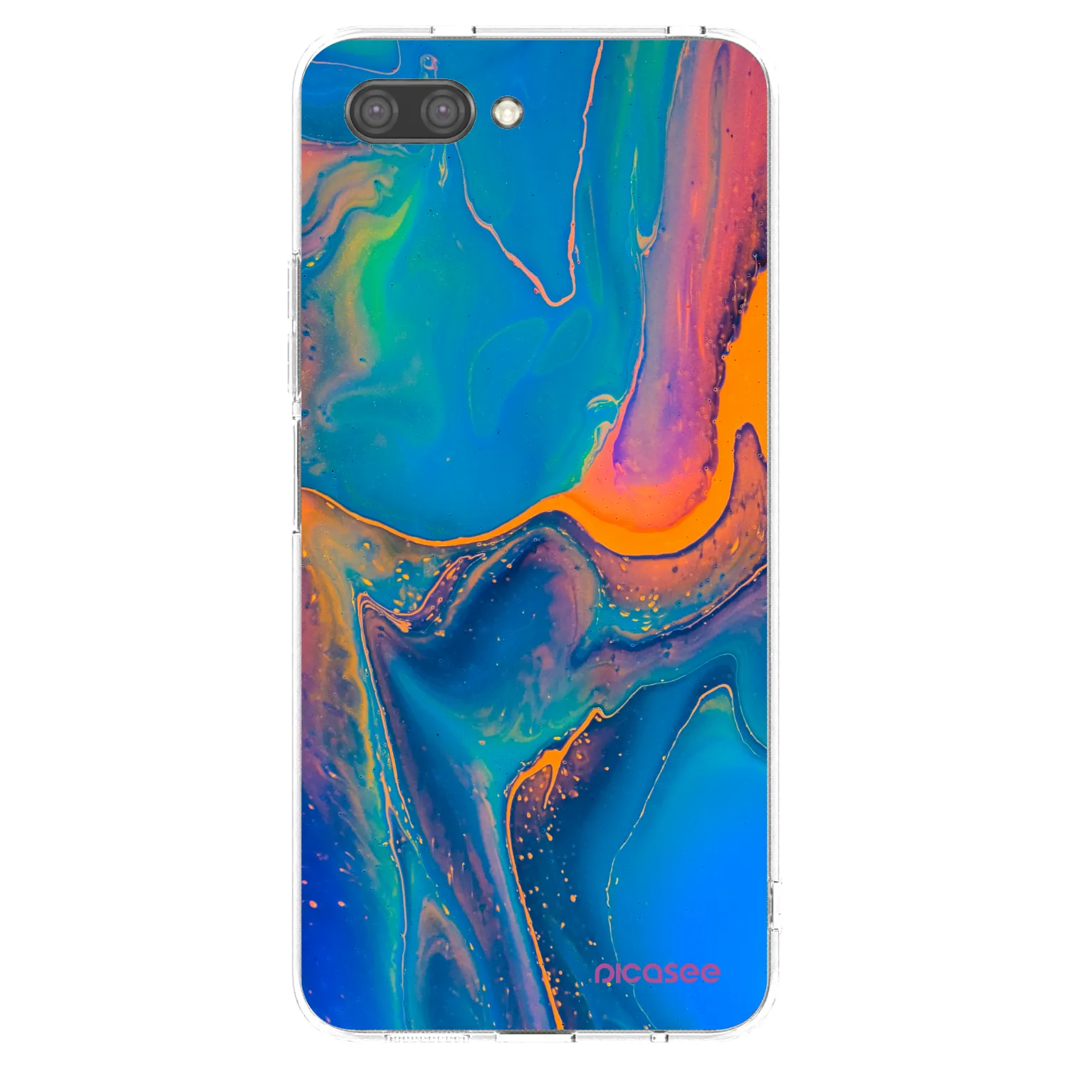 Picasee átlátszó szilikon tok az alábbi mobiltelefonokra Honor 10 - Rainbow