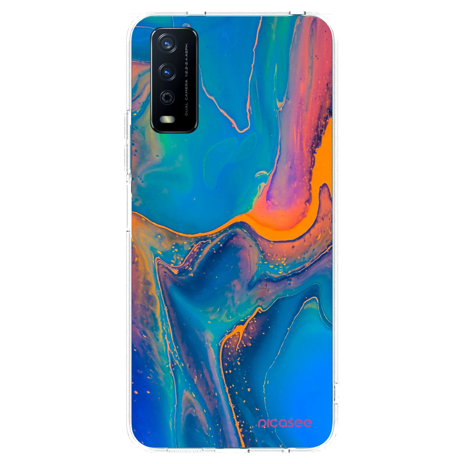 Picasee átlátszó szilikon tok az alábbi mobiltelefonokra Vivo Y11s - Rainbow