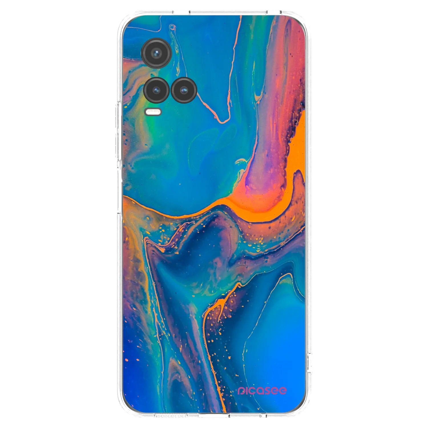 Picasee átlátszó szilikon tok az alábbi mobiltelefonokra Vivo Y33s - Rainbow