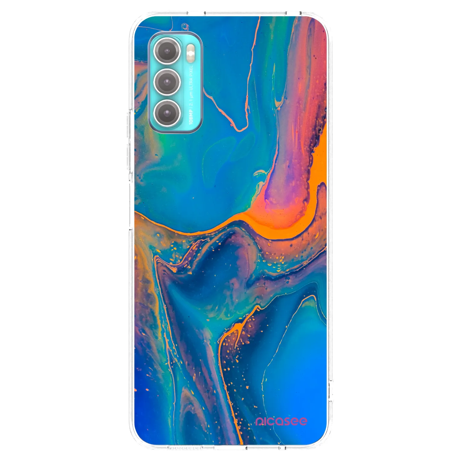 Picasee átlátszó szilikon tok az alábbi mobiltelefonokra Motorola Moto G60 - Rainbow