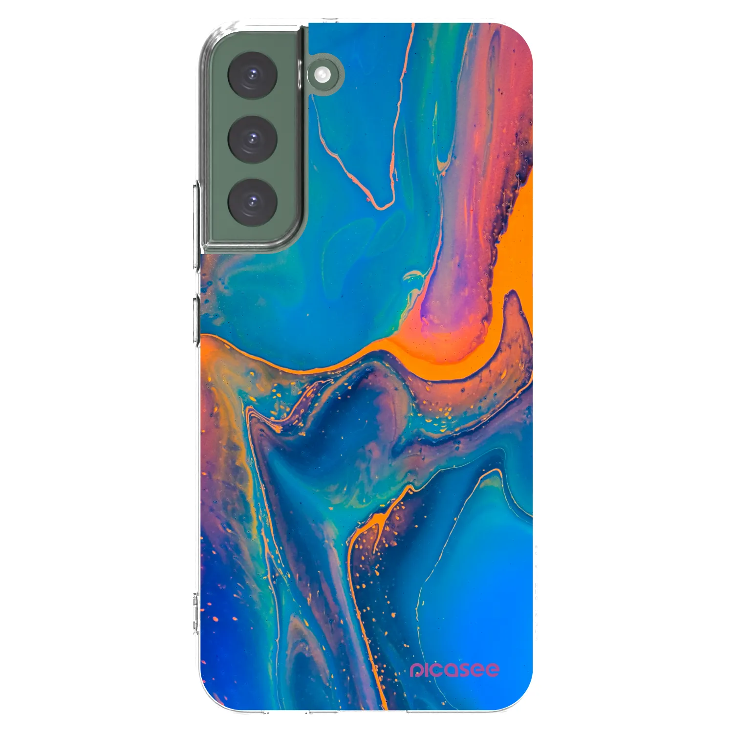 Picasee átlátszó szilikon tok az alábbi mobiltelefonokra Samsung Galaxy S22+ 5G - Rainbow