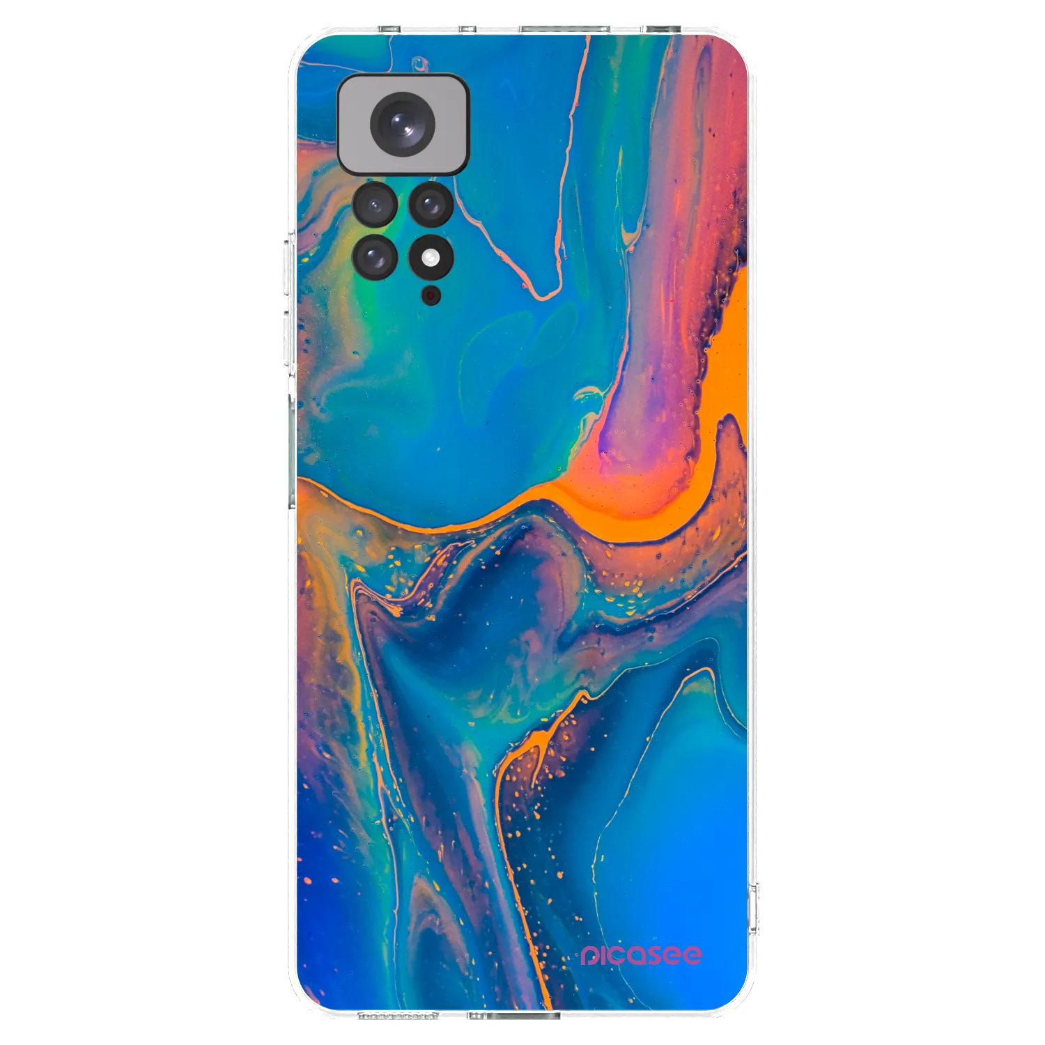 Picasee átlátszó szilikon tok az alábbi mobiltelefonokra Xiaomi Redmi Note 11 - Rainbow