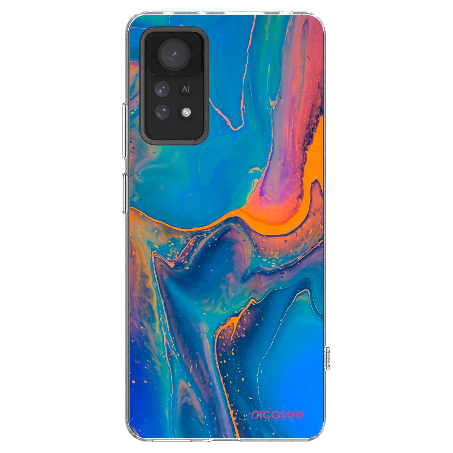 Picasee átlátszó szilikon tok az alábbi mobiltelefonokra Xiaomi Redmi Note 11 Pro 5G - Rainbow