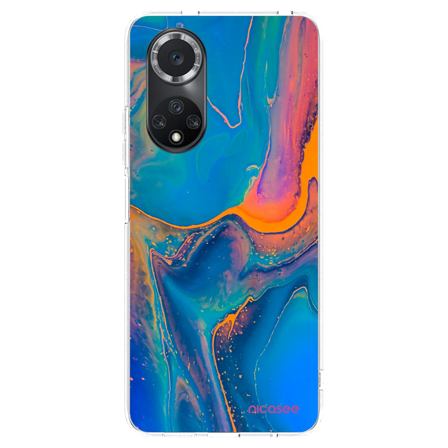 Picasee átlátszó szilikon tok az alábbi mobiltelefonokra Huawei Nova 9 SE - Rainbow