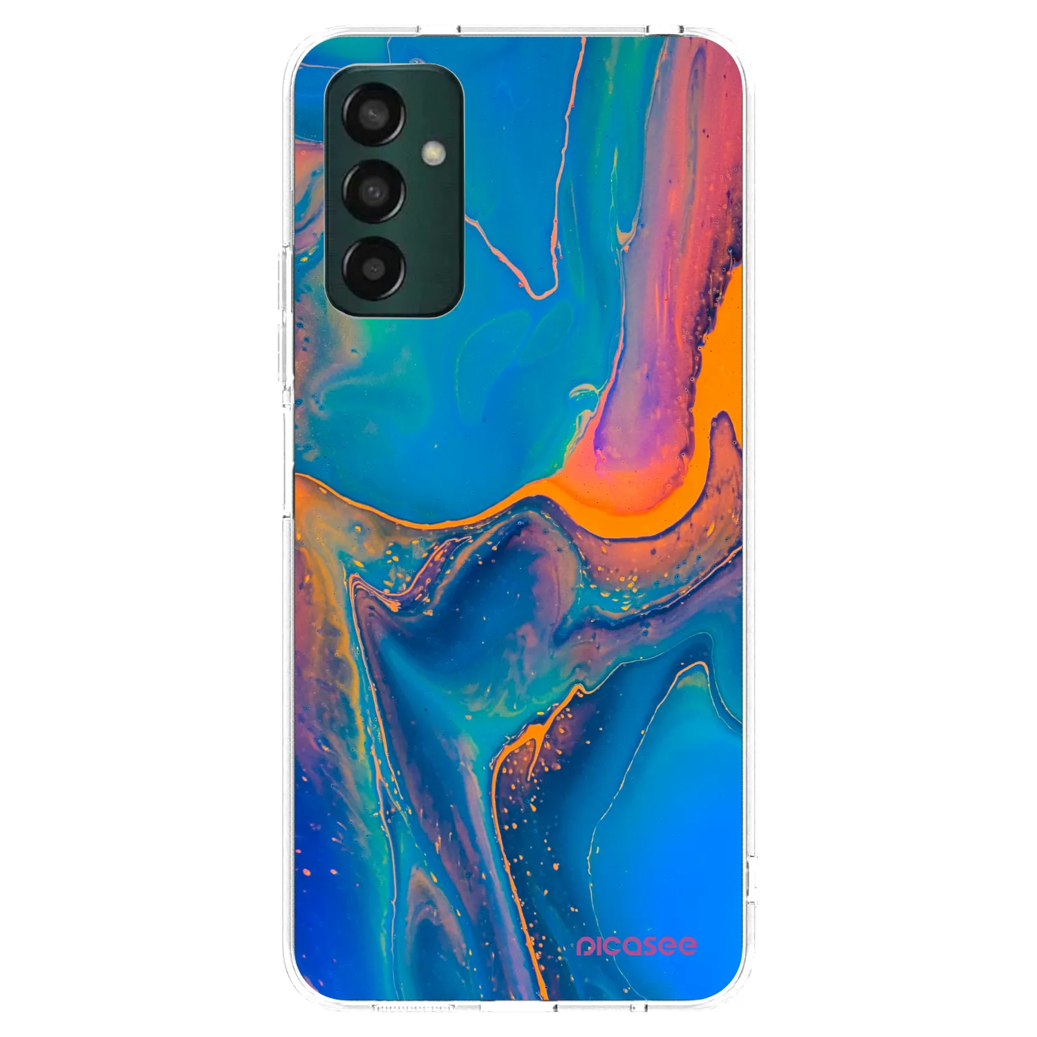 Picasee átlátszó szilikon tok az alábbi mobiltelefonokra Samsung Galaxy M13 M135F - Rainbow