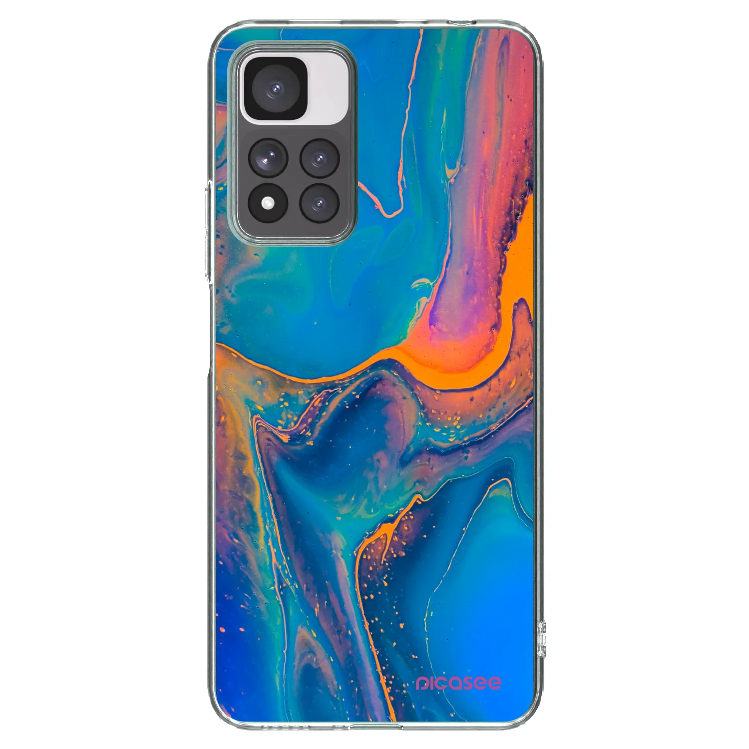 Picasee átlátszó szilikon tok az alábbi mobiltelefonokra Xiaomi Redmi Note 11 Pro+ 5G - Rainbow