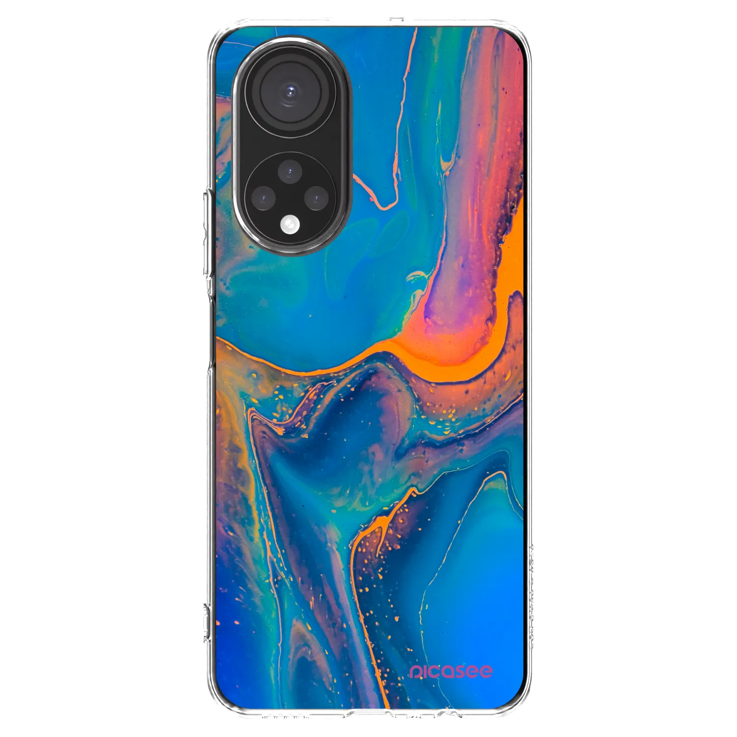 Picasee átlátszó szilikon tok az alábbi mobiltelefonokra Honor X7 - Rainbow
