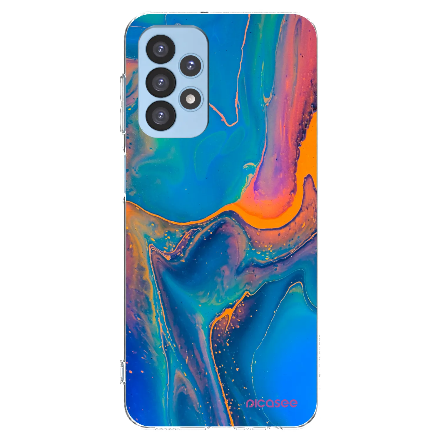 Picasee átlátszó szilikon tok az alábbi mobiltelefonokra Samsung Galaxy A23 A235F 4G - Rainbow