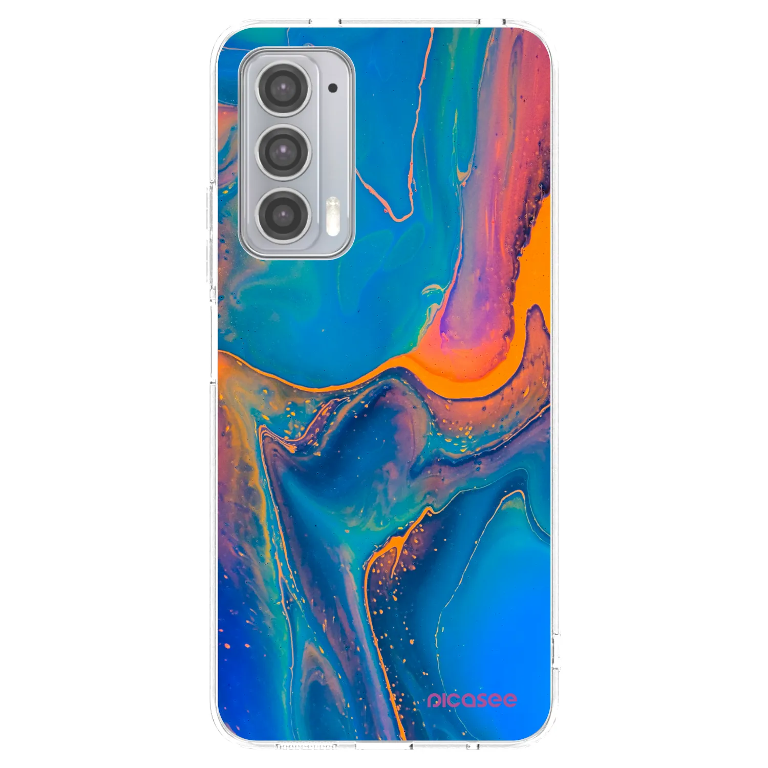 Picasee átlátszó szilikon tok az alábbi mobiltelefonokra Motorola Edge 20 - Rainbow