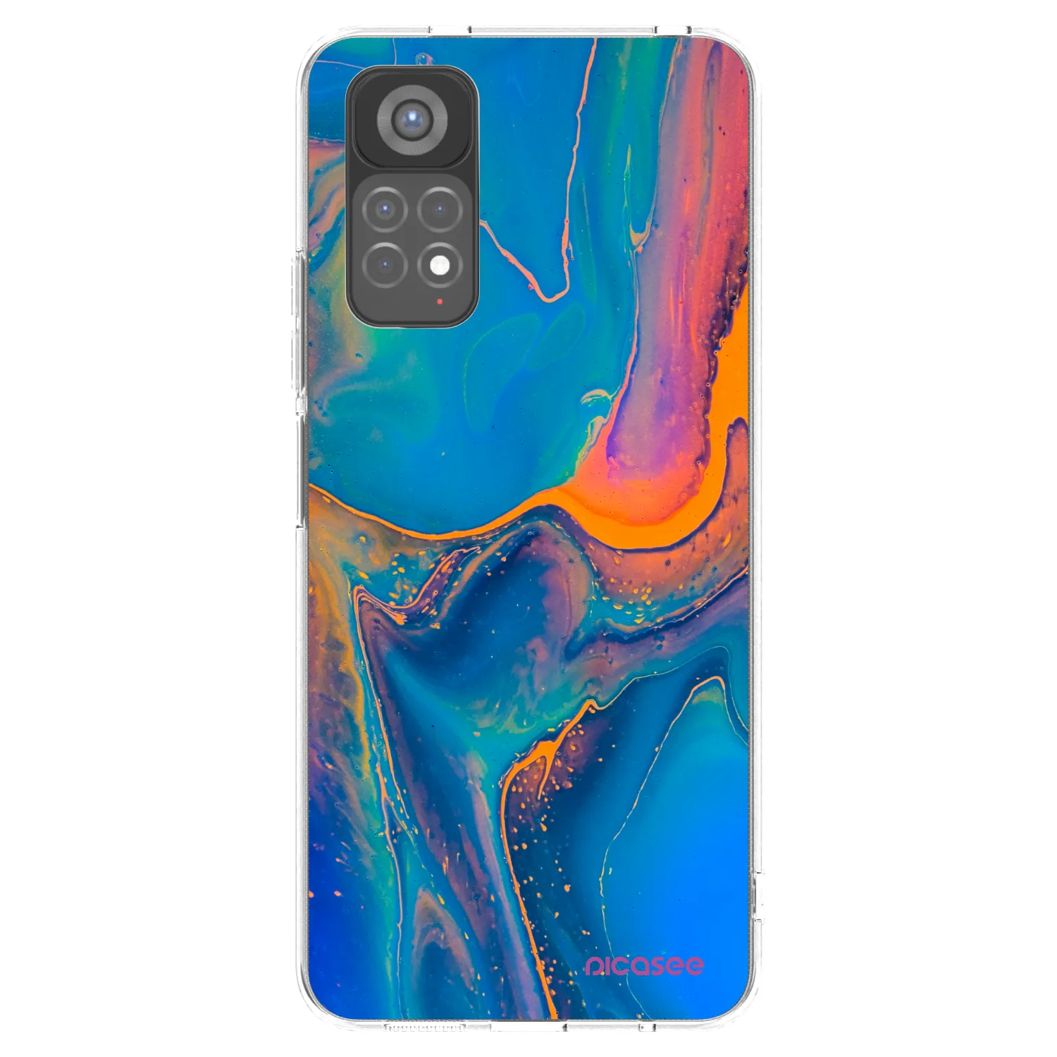 Picasee átlátszó szilikon tok az alábbi mobiltelefonokra Xiaomi Redmi Note 11S 5G - Rainbow