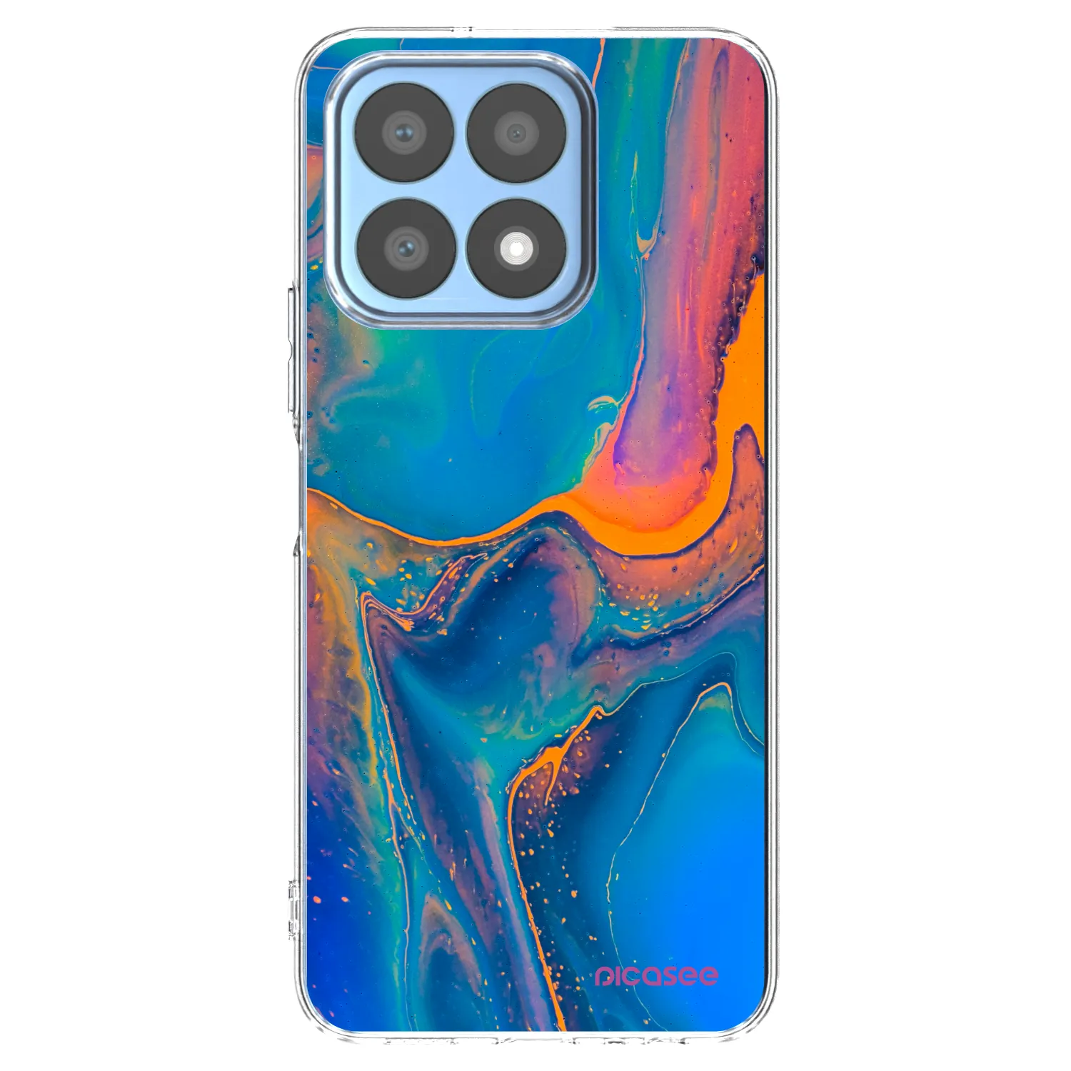 Picasee átlátszó szilikon tok az alábbi mobiltelefonokra Honor X8a - Rainbow