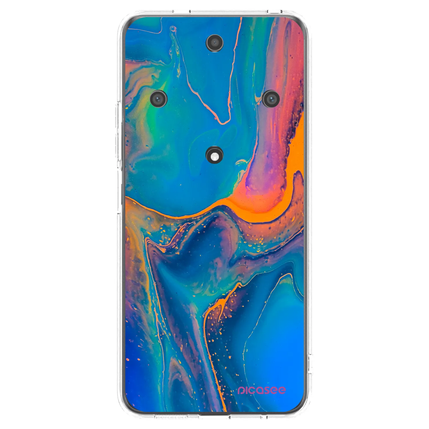 Picasee átlátszó szilikon tok az alábbi mobiltelefonokra Honor Magic5 Lite 5G - Rainbow